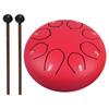 6-дюймовый 8-нотный стальной барабан для хэндпана, ударные инструменты (красный) #