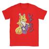 Renamon Side Profile T Shirts Unisexs Cotton Humor Tshirt Crew Neck Tee Shirt Short Sleeve Clothes Original