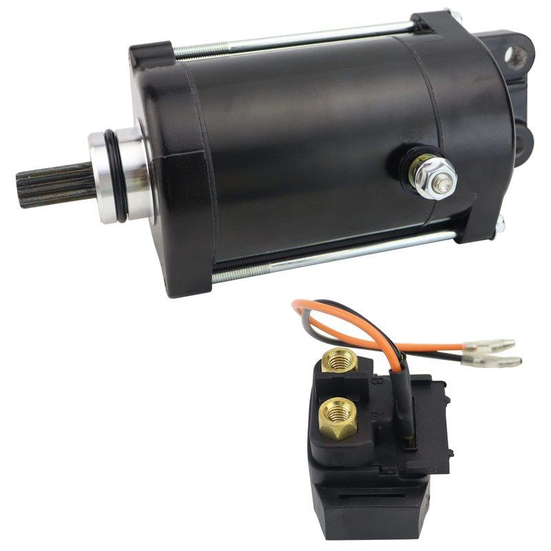 Starter Motor And Solenoid Relay For Yamaha WaveRunner VX1100 VX1100A VX1100B VX1100C 1052cc OEM NO.6D3-81800-00 6B6-81940-00-00