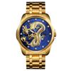 SKMEI 9193 Men 3Bar Waterproof Date Display Stainless Steel Strap Wristwatches Mens Watches Top Brand Luxury Golden Quartz Watch