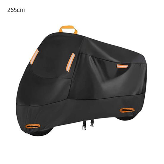 Прочный чехол для мотоцикла со светоотражающими полосами, водонепроницаемый, устойчивый к ультрафиолетовому излучению, надежно фиксируется на открытом воздухе