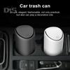 Mini Silicone Car Trash Can with Lid Waterproof Portable Auto Garbage Container Trash Dustbin Vehicle Rubbish Bin Automotive Home Office Supplies