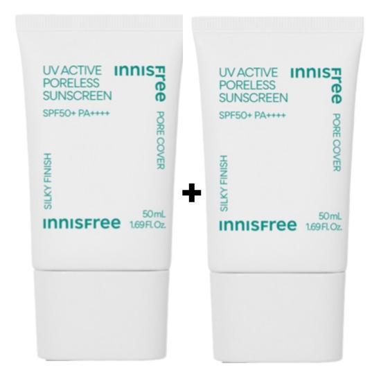 Innisfree УФ-активный солнцезащитный крем без пор SPF50+ PA++++ 50 мл