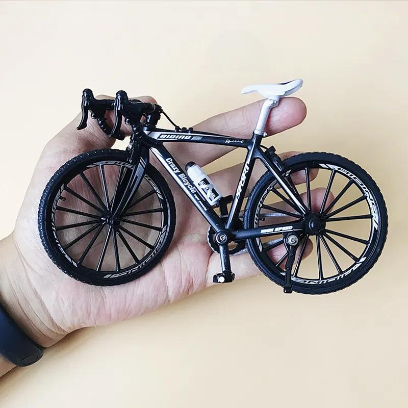 1:10 Scale Die-cast Alloy Mini Mountain Bike Bicycle Model Toy, Finger Bicycle, Table Decoration Handicraft, Bicycle Enthusiast
