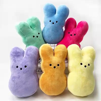 Плюшевые игрушки-кролики 20 см для Peeps Последний пасхальный яркий кролик Peeps Плюшевая кукла-кролик Фестивальный подарок Призы для вечеринки