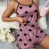 Summer Women's Pajama Two-piece Set, Sexy and Casual Halter Top and Shorts, Home Wear Set