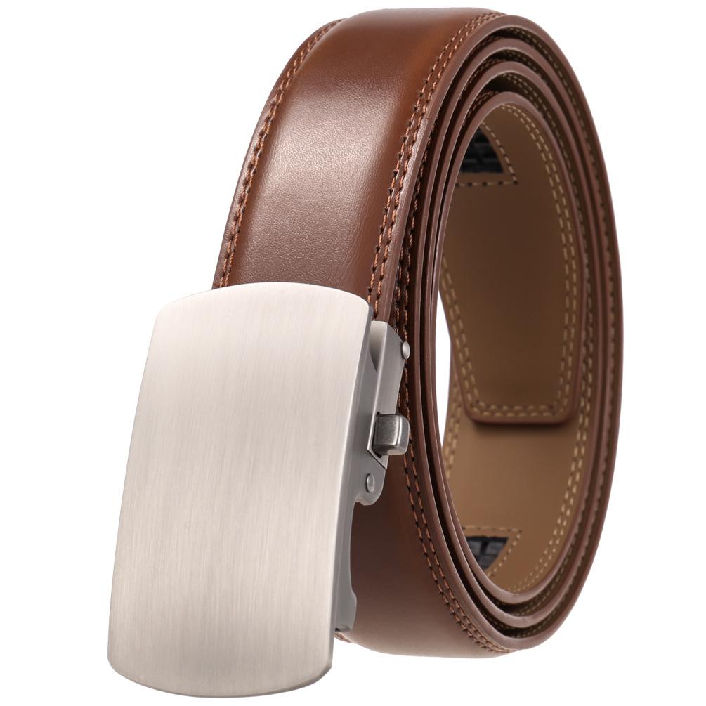 1 шт. Мужской универсальный ремень из двухслойной коровьей кожи, автоматическая пряжка Ly36-31957-1