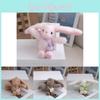 Adorable Plush Bunny Keychain Cute Rabbit Doll Wedding Favor Soft Toy Accessory