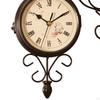 Face Wall Clock for Indoor Outdoor Use, Non Ticking Round Design Hallway And Garden