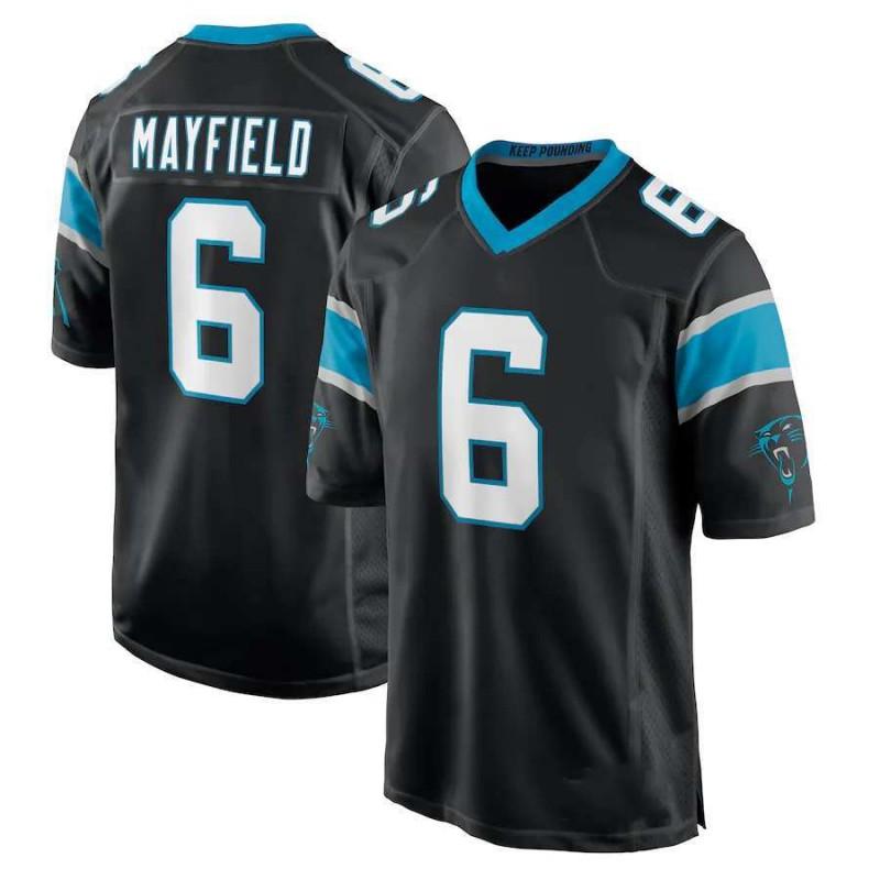 Panthers Football Jersey 22 McCaffrey 6 9 Young 4 Team Embroidered Sports Uniform Men