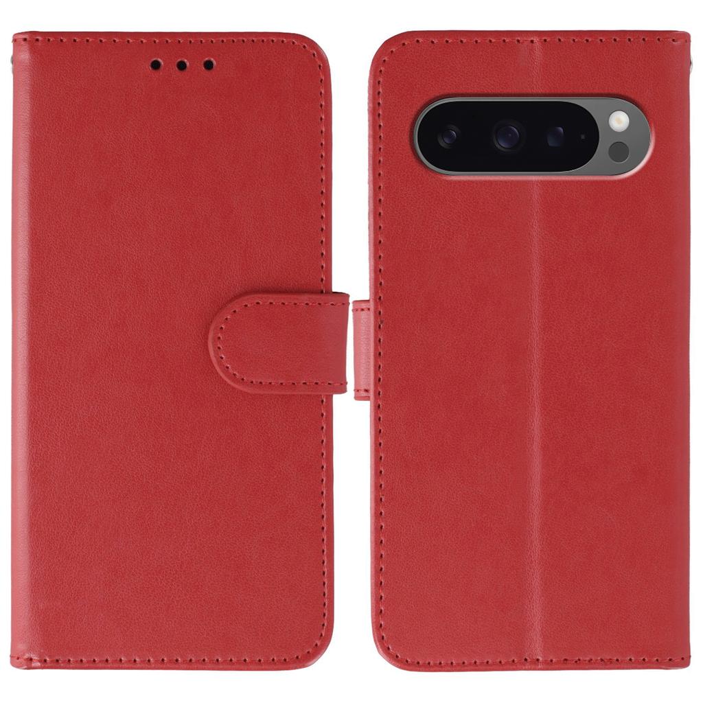 For Google Pixel 10 Pro XL/9 Pro XL Case PU Leather Flip Wallet Phone Cover with Strap