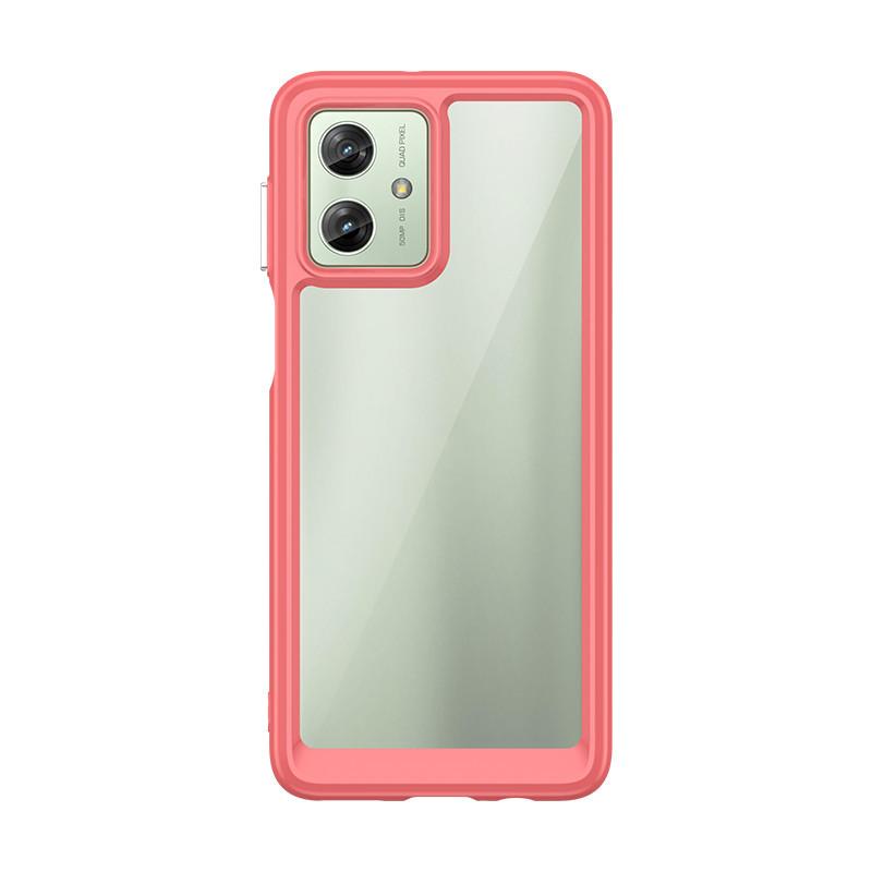 Прозрачный чехол из ПММА для Motorola Moto G84 G54 Power G64 G53 G34 G24 G23 G04 G04S 5G, красочный, с мягкой окантовкой, задняя крышка, твердый чехол