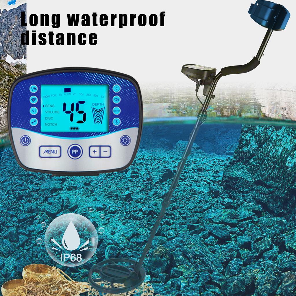 MD-990 Металлоискатель Профессиональный подземный металлоискатель Высокочувствительный детектор золотых сокровищ Охотник-пинпоинтер