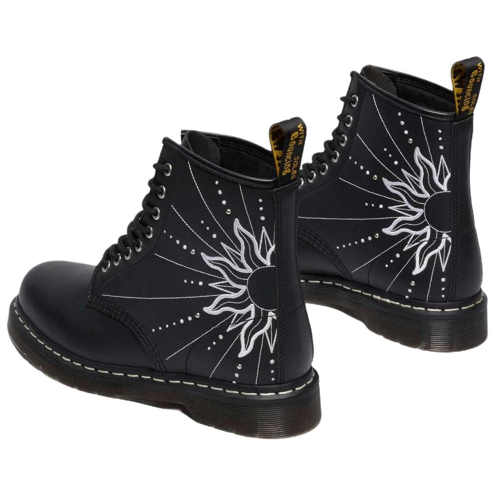 Доктор. Ботинки Dr. Martens 1460 Solar Flare Кожаные на шнуровке Унисекс Черные 41813001