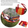 Single Person Portable Outdoor Camping Hammock With Nylon Color Hammock High Strength Parachute Fabric Hanging Bed