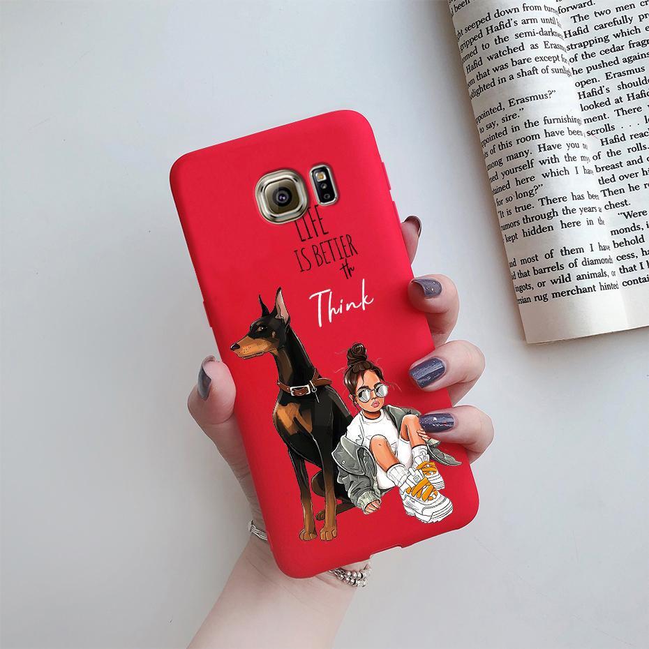 For Samsung Galaxy S7 egde case Cover for Samsung Galaxy S6 edge Case for Samsung S7 S6 G920F SM-G925F Cover Cute Silicon Fundas