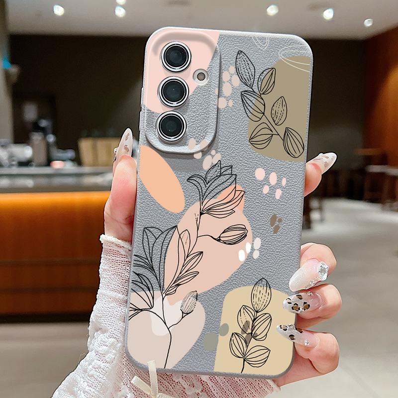 Чехол с цветами для Samsung Galaxy A55 A54 A35 A25 A15 5G A16 A53 A52 A34 A14 S20 S21 FE S22 S23 S24 Ultra Capa A56 A26 A36 S25