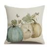 Thanksgiving Linen Pillowcase Autumn Pumpkin Print Pillow Cushion Cover