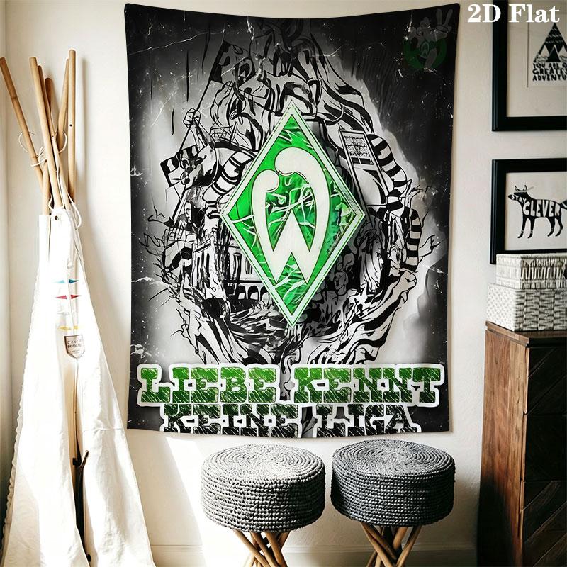 SV Werder Bremen Wall Hanging Printed Fabric Blanket Decorative Tapestries for Bedroom Living Room Home Decor