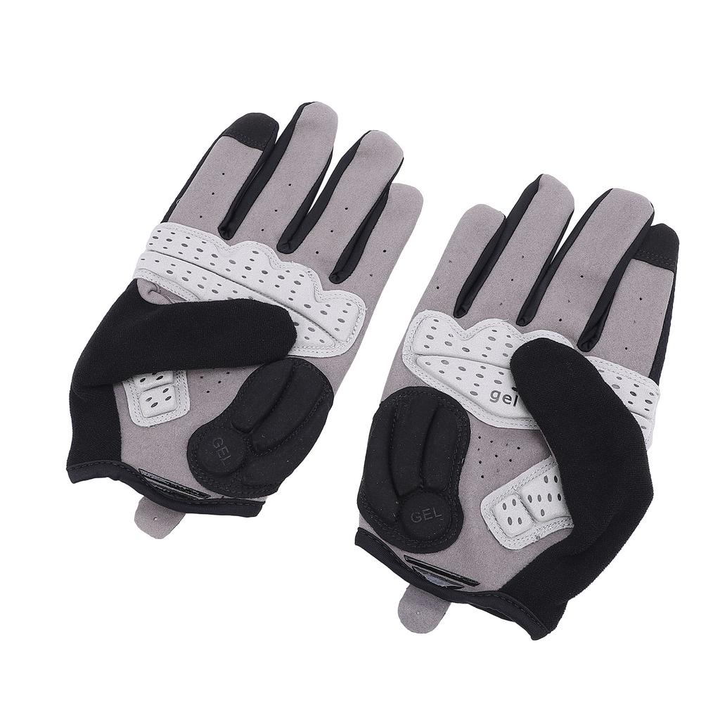 Велоперчатки с полными пальцами, сенсорные, амортизирующие, эластичные, противоскользящие, для улицы, с полными пальцами