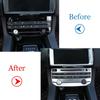 Для Jaguar XE XF XFL F-PACE F pace 2016 2017 2018 Автомобильные аксессуары, накладка на кнопку центрального режима кондиционера из углеродного волокна