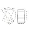 Stainless Steel Garbage Bag Bracket Compact Sink Towel Rack Sink Garbage Organizer  Camping