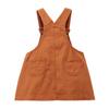 MIKIHOUSE Denim Jumper Skirt Pinafore Dress Logo Girls Kids 100cm Brown 10-1821-575
