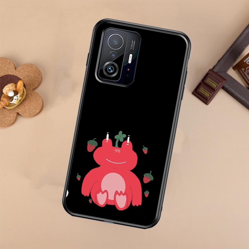 Cottagecore Fruit Strawberry Frog For POCO X5 X4 X3 F5 Pro M4 M5s F3 F4 GT C40 Phone Case For Xiaomi 12T 11T 13 Pro 12 Lite