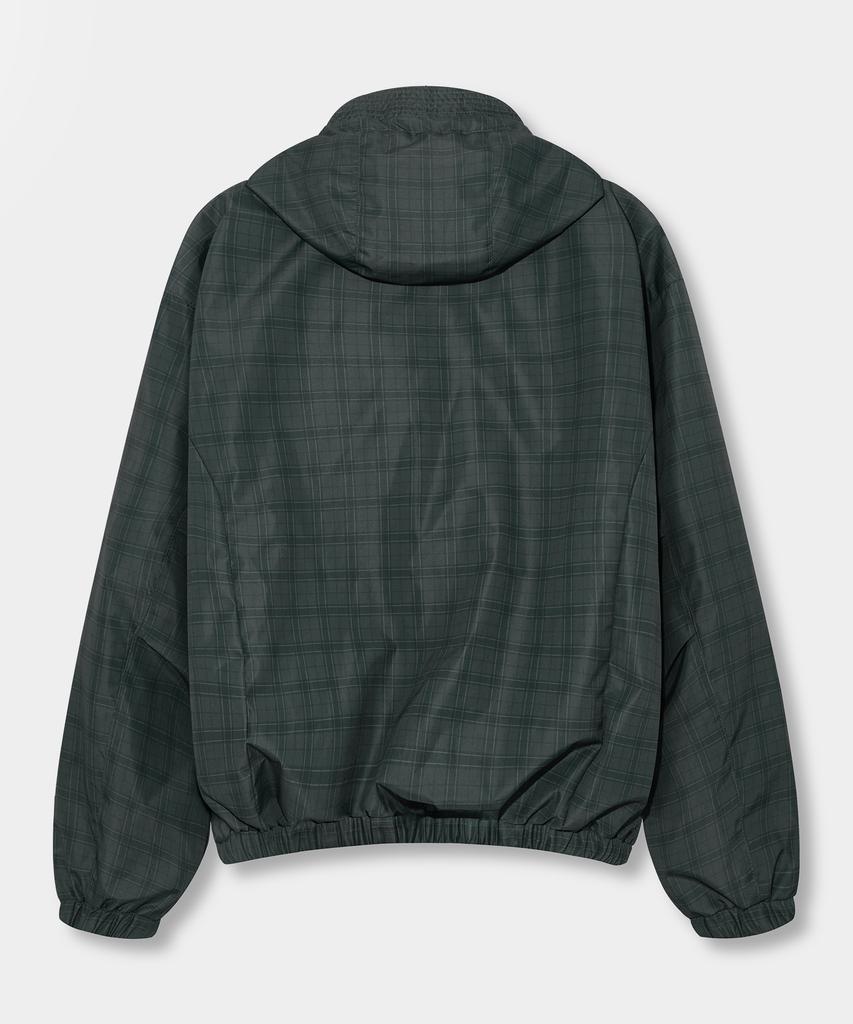 Двусторонний ветрозащитный плащ с капюшоном Dimitri Black Essential Check_3 цвета