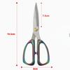 Multi-Purpose Diamond Pattern Stainless Steel Household Scissors Alloy Handle Powerful Shears for Home Craft Office Use5