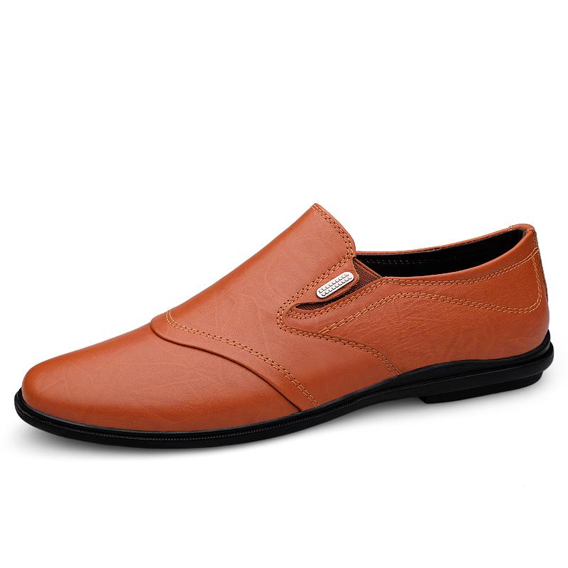 Мужская обувь Повседневная обувь из натуральной кожи Мужские удобные туфли на низком каблуке Мужские мокасины Британские классические оксфорды Офисная официальная обувь