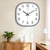 8inch Modern Square Wall Clock Silent Non-Ticking Analog Clock Large Numbers Minimalist Decor for Living Room Office Bedroom