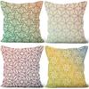 4Pcs Black White Gray Geometric Square Line Abstract Printed Pillow Cover Polyester Cushion Case 2D Flat Printing Pillowcase Now