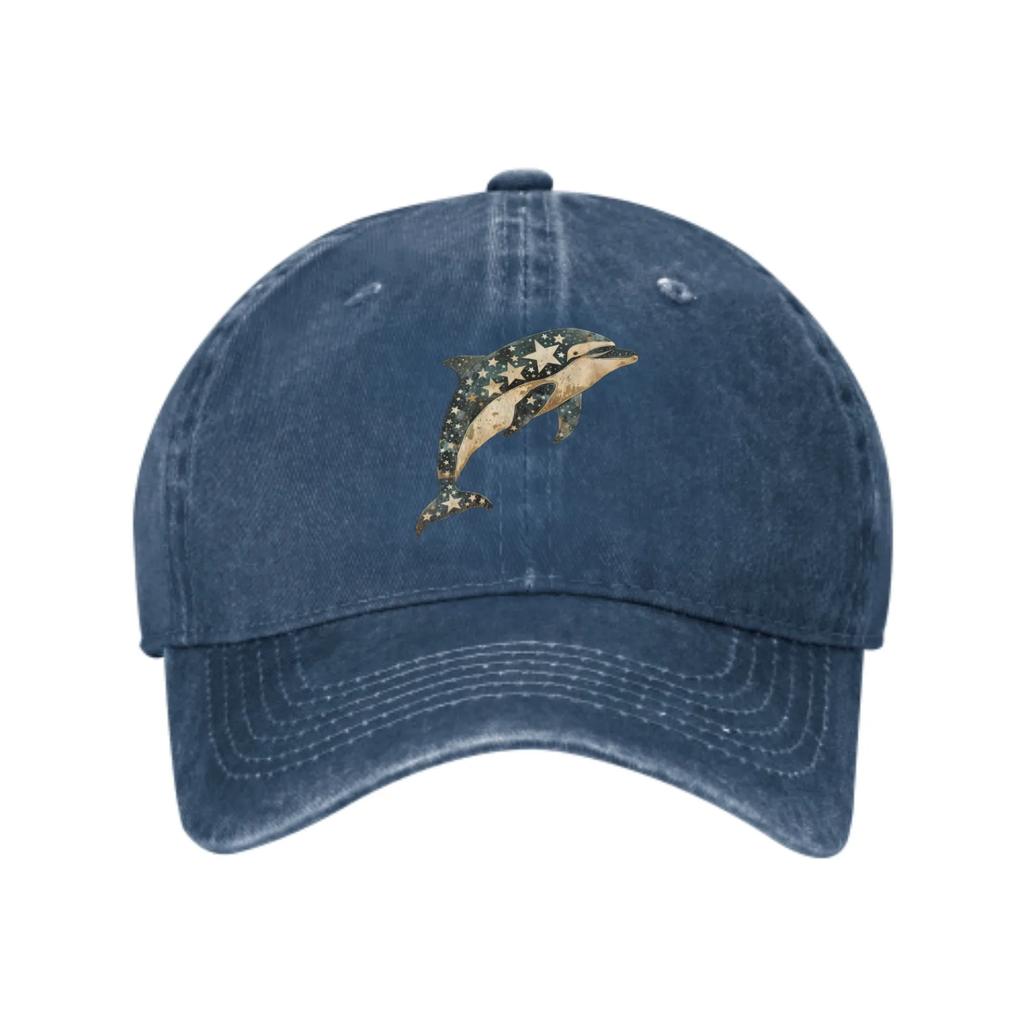 Star Dolphin Summer Classic Fashion Men Trucker Hat Cotton Breathable Women Cowboy Cap Outdoor Leisure Basketball Caps