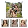 Korean Celebrity Lee Sung Kyung Pillow Case Square Pillow Bedroom Sofa Leisure Comfort Cushion Living Room Home Decoration 40X40