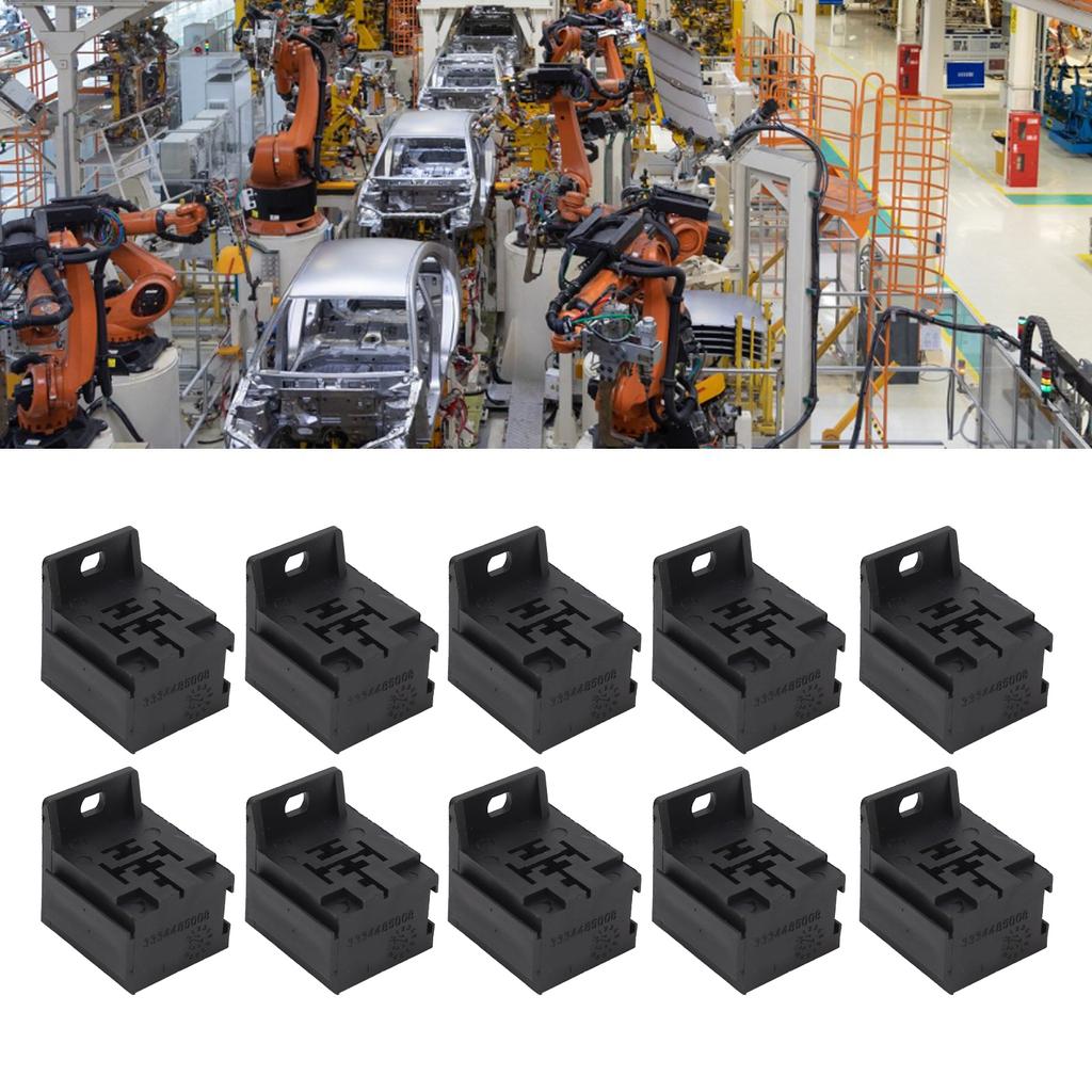10 шт. 5P 40A релейный разъем с 50 шт. клеммами для автомобильных сигнализаций, фар, дистанционного запуска