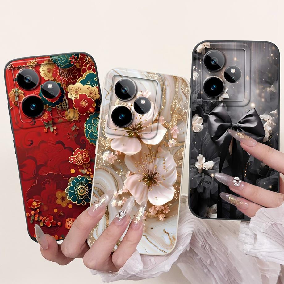 Чехол для Realme GT7 Чехол RealmeGT 7T Новый Конфетный Расписной Задняя Крышка Ударопрочный Мягкий ТПУ Чехол для Телефона Для Realme GT 7 Pro GT7 T GT7T Оболочка