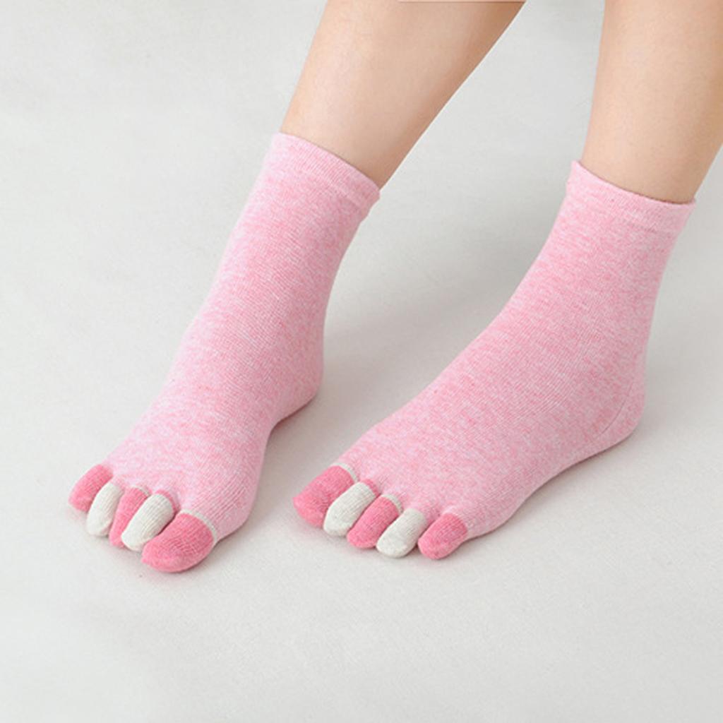 6 Pairs Women Five Finger Socks Cotton Breathable Elastic Ankle Short Socks Casual High Quality Girls Socks Soft Funny Toe Socks