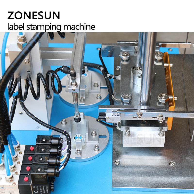 ZONESUN Пневматический штамповочный станок ZY-HTP-C тиснение логотипа на коже машина для биговки логотипа станок для штамповки визиток