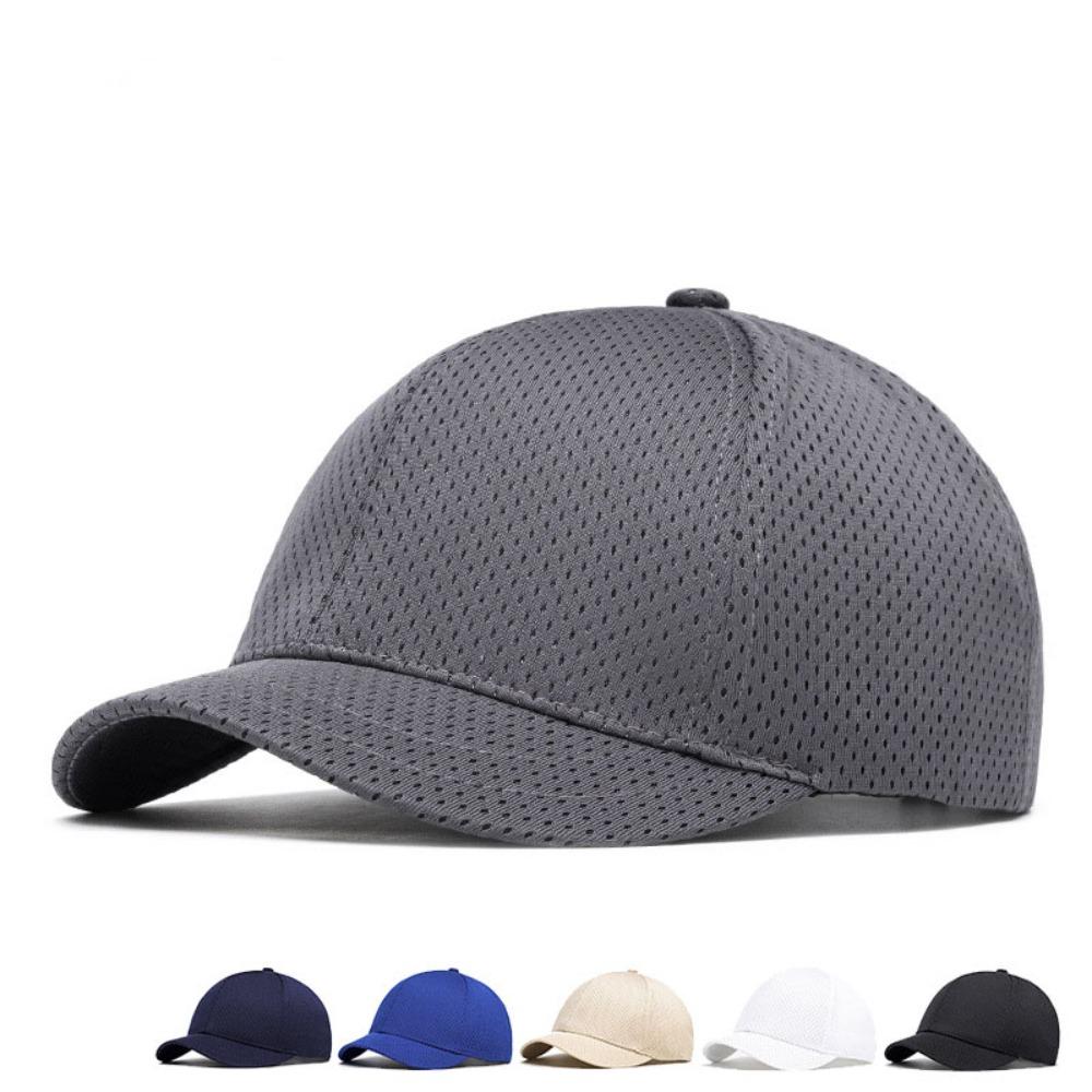 Quick Drying Mesh Cap Breathable Trucker Caps Versatile Short Brim Baseball Cap  Unisex