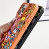 Чехол для телефона с цветным рисунком бабочки из кожи и текстурой для iPhone 16 Pro 15 14 13 12 Pro Max 11, ударопрочный, мягкий, матовый, тонкий чехол из ТПУ