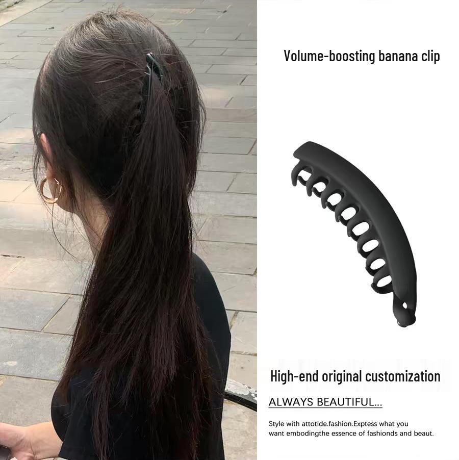 Шоколадно-коричневый высококлассный зажим-краб для волос, зажим-акула для женщин - новый аксессуар для волос 2025