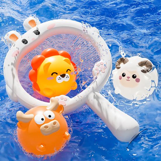 Светящиеся игрушки для ванны в виде животных, набор без отверстий, светящиеся игрушки для ванны