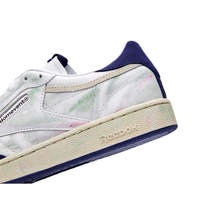 Randomevent X Reebok Club C 85 AFTER TROUBLE Unisex Sneakers White Blue Stucco 100210109