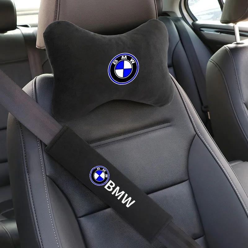Автомобильная наклейка 2025 Горячая накидка на подголовник автомобиля Автомобильная накидка на сиденье Подушка для поддержки головы и шеи для BMW M E46 E39 E90 E36 E60 E34 E30 X5 E92 G30 C