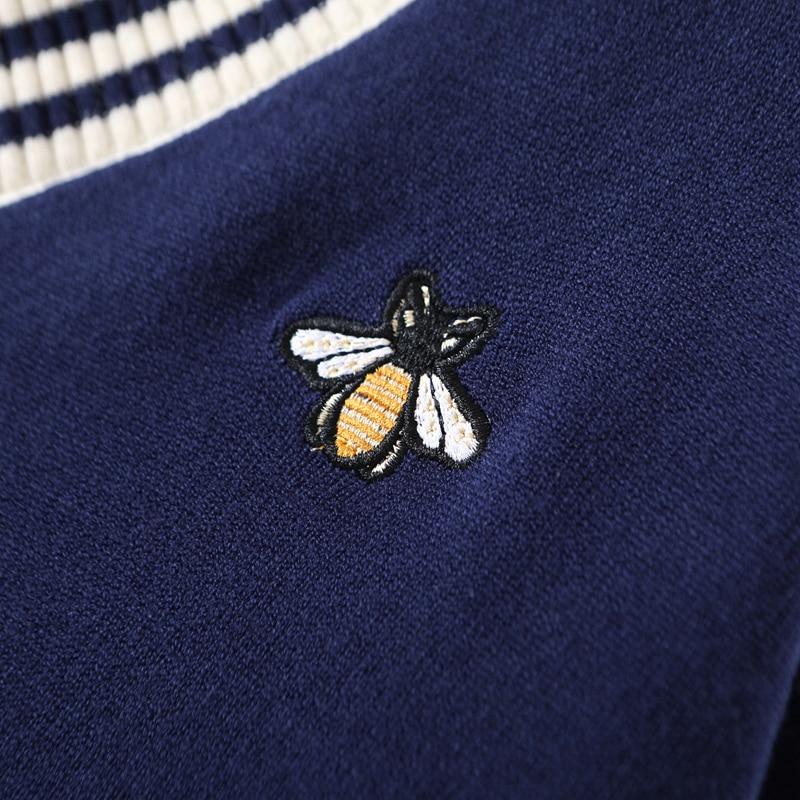 Женский свитер с вышивкой пчелы в европейском стиле на весну и осень C-019