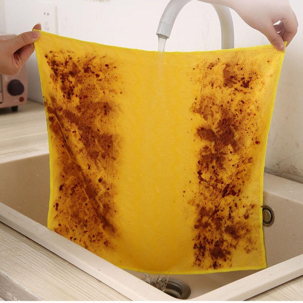 Multifunctional Anti-grease Wiping Rags Super Absorbent Kitchen Cleaning Towel
