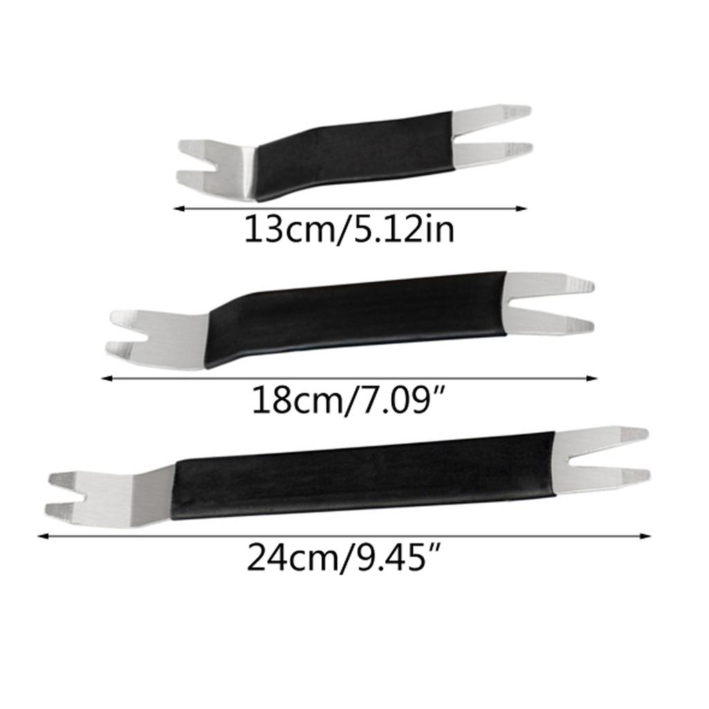 3PCS Auto Trim Removal Tool Kit No Scratch Pry Tool Kit for Car Door Clip Panel & Audio Dashboard Dismantle