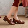 No Return or Exchange [Clearance] Leather Soft-soled Mother Shoes Single Shoes Middle-aged Women's Shoes In the Elderly Leather Shoes Spring an