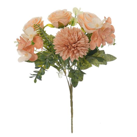 Искусственные цветы, реалистичный букет из искусственного шелка, многоразовые яркие поддельные цветы для домашнего офиса, украшения обеденного стола